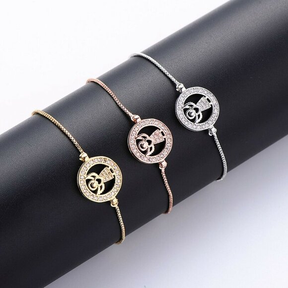 Guardian Angel Cubic Zirconia Silver Bracelet - Picture 3 of 4